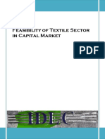 Feasibility of Textile Sector in Capital Market