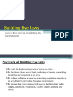 Building Bye Laws: Role of Bye Laws in Regulating The Environment