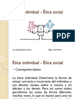 Ética Individual - Ética Social: Lic. Daniela Iporre Terán Cbba-10/04/2019