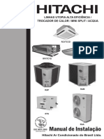 Manual Hitashi Instalação PDF