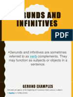 Gerund and Infinitives