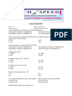 CAT 2 AUGUST-2019: Class-VI Marks - (40×2 80) Section - Maths Module - Whole Number