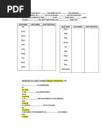 Underline The Correct Answer Present Continuous: Ing