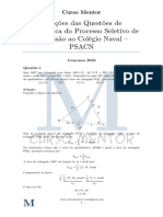 Prova Matemática CN 2010-2011 Comentada Curso Mentor 2