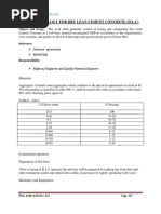 Methodology For Dry Lean Cement Concrete (D.L.C)