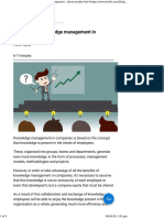 Benefits of Knowledge Management in Companies PDF