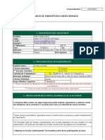 Formulario de Solicitud Curso de Primeros Auxilios FIMAR