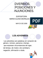 Adverbios, Preposiciones y Conjunciones