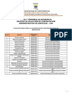 Bases y Terminos de Referencia Oficial Cas 4