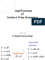 Simplifications of Context-Free Grammars: Costas Buch - RPI 1