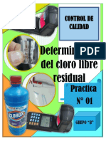 Informe 1 Determinacion Cloro