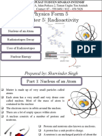 Physics Form 5 Chapter 5: Radioactivity: Prepared By: Sharvinder Singh