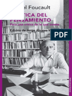 Michel Foucault - La Ética Del Pensamiento - para Una Crítica de Lo Que Somos