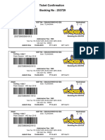 Ticket Confirmation Booking No: 253729: C - 13 Peak Season - WD Apr 2019