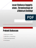 Minggu 1 (Terminology in Clinical Setting)