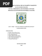 Proceso de Selección de La Ley de Contrataciones Del Estado