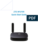 Zte Mf275R Quick Start Guide