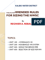 MKWD - Recommended Rules For Sizing The NWSC