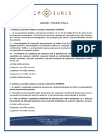 CP Iuris - Processo Penal X - Questoes