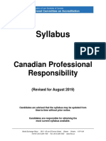 Canadian Professional Responsibility