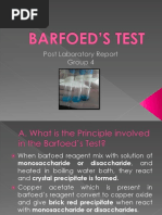 Barfoed S Test