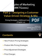 Pricing Strategies: Additional Considerations (Chapter 11) : Lecture #11 Lecturer: Donna-Kay Smith Date: June 29, 2016