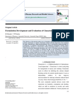 Formulation Development and Evaluation of Cinnarizine Nasal Spray