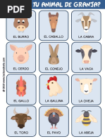 Tableros de Juego Quién Es Quién Animales