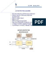 Introduction To The 9S12 Microcontroller: EE 308 Spring 2014