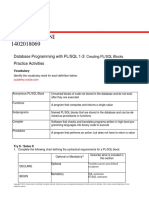 Devi Heriyani 1402018069: Database Programming With PL/SQL 1-3: Practice Activities