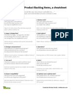 Cheatsheet - 10 Strategies To Break Product Backlog Items