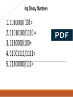 Division of Binary