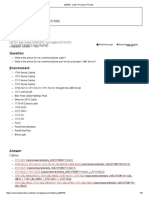 Cable - Processor Pinouts