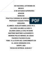 La Etapa de Conocimiento en El Juicio Ordinario Civil