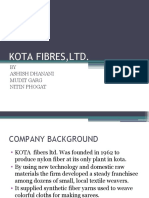 Kota Fibres, LTD.: BY Ashish Dhanani Mudit Garg Nitin Phogat