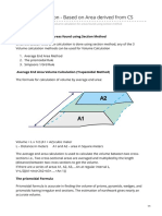 Volume Calculation - Based On Area Derived From CS PDF