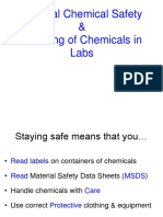 General Chemical Safety & Handling of Chemicals in Labs