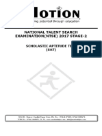 Ntse II 2016 Sat Paper