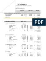 Bill of Materials: Description Quantity Unit Cost Amount I Layout / Stakeout and Earthworks