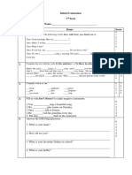 Initial Evalauation V Form Name: - Nr. Items Score 1