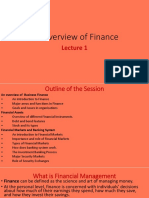 An Overview of Finance