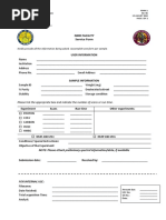 NMR Facility Service Form: User Information