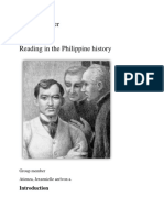 Position Paper in Reading in The Philippine History: Group Member Atienza, Jexzenielle Aerlvon A