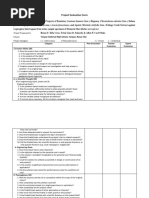 Project Evaluation Forms