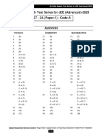 Solutions - AIATS - JEE (A) 2020 - Test-2A - (Paper-1) - (Code-A & B) - 18-08-2019 PDF