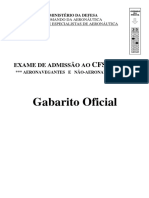 Gabarito Oficial: CFS-B 2/2016