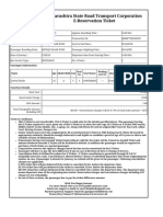 Maharashtra State Road Transport Corporation E-Reservation Ticket