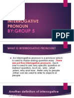 Interrogative Pronoun