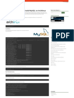 Install and Configure Mariadb - Mysql On Archlinux