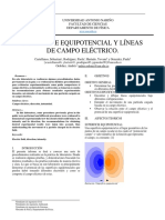 Superficie Equipotencial y Líneas de Campo Eléctrico